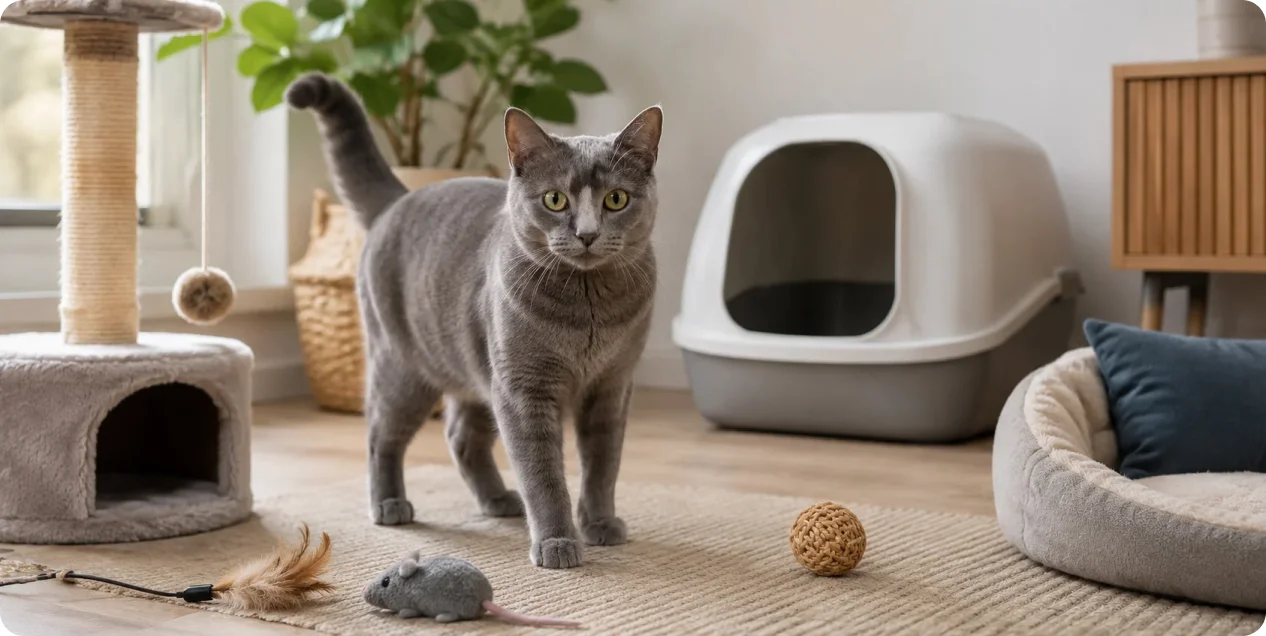 Gato con un espacio cómodo y seguro | Mimaskot